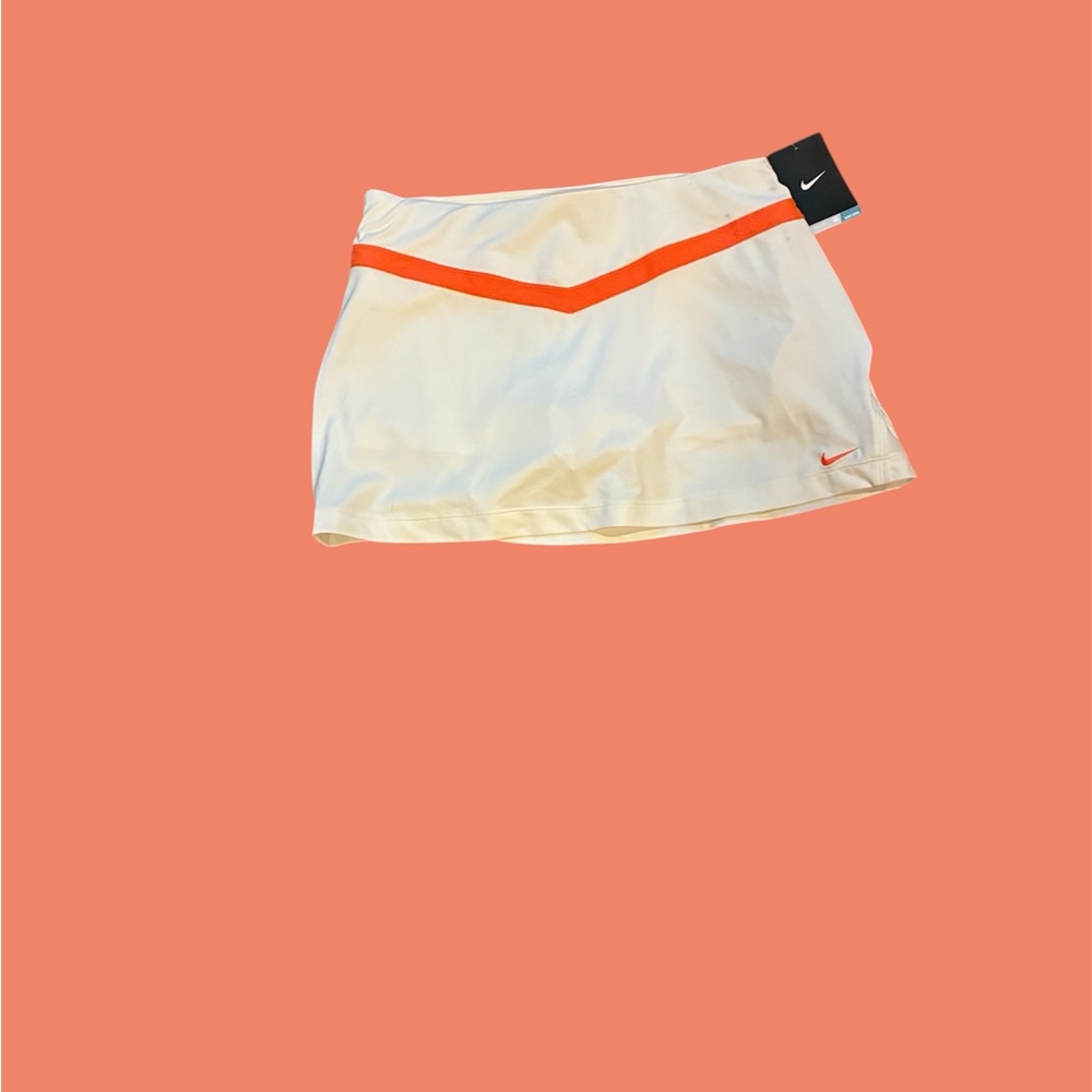 Nike White and Orange Skorts for Active Performance NWT